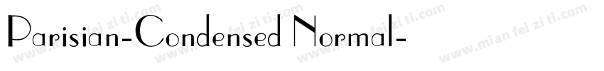 Parisian-Condensed Normal字体转换